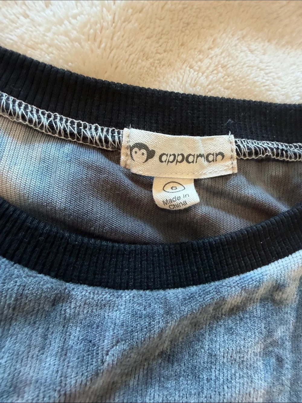 Appaman Navy and Gray Tie-Dye Raglan Sweatshirt